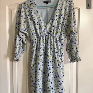 Mandala Vibes Floral Long Sleeve Dress